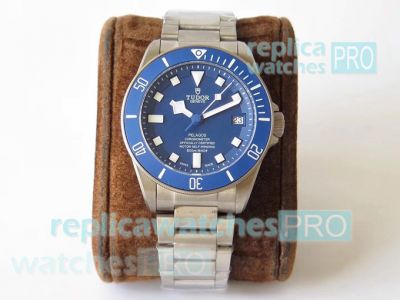 Swiss ETA Tudor Pelagos 25600TB Replica Titanium Watch Blue Dial 42mm